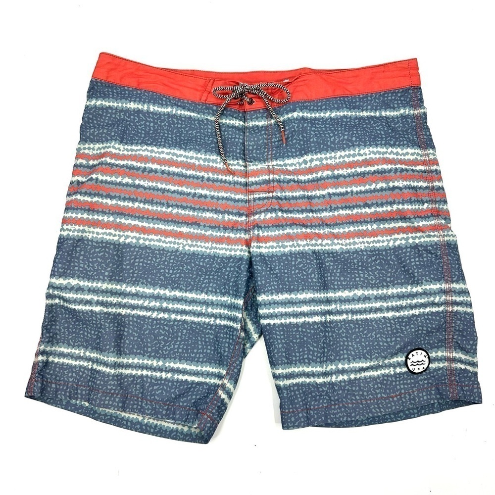 Katin Board Shorts Mens 34 Swim Surf Beach Logo Trunks Pool Quick Dry Classic